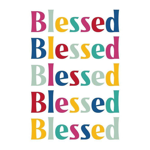 Blessed Repeat. Black Modern Wood Framed Art Print by Prime, Marcus