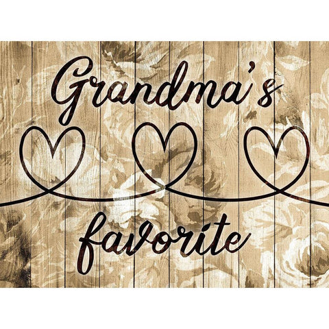 Grandmas Favorite Black Modern Wood Framed Art Print by Prime, Marcus
