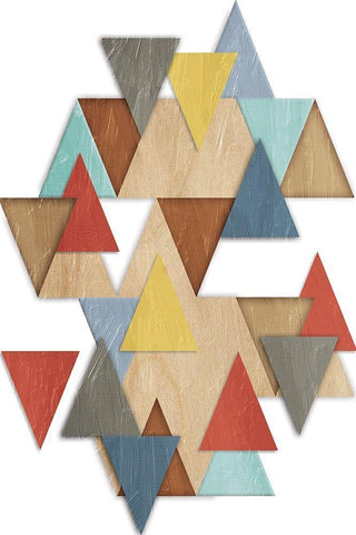 Geometric Explosion 1 Black Ornate Wood Framed Art Print with Double Matting by Prime, Marcus