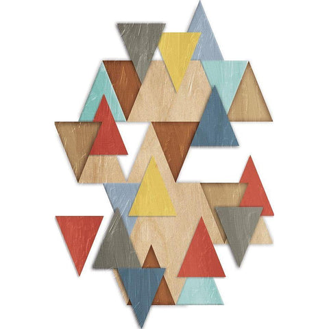 Geometric Explosion 1 Black Modern Wood Framed Art Print by Prime, Marcus
