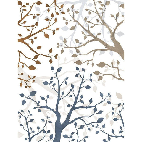 Peering Thru Branches 2 White Modern Wood Framed Art Print by Prime, Marcus