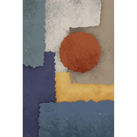 Abstract World Gold Ornate Wood Framed Art Print with Double Matting by Prime, Marcus