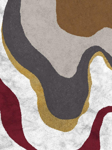 Swirly Dirly. White Modern Wood Framed Art Print with Double Matting by Prime, Marcus