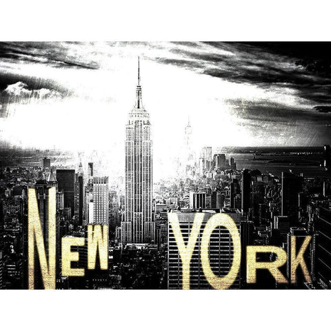 Bright New York White Modern Wood Framed Art Print by Prime, Marcus