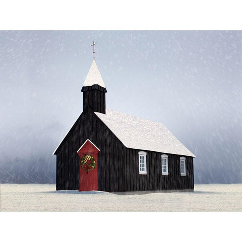 Winter Heaven 1 Black Modern Wood Framed Art Print by Prime, Marcus