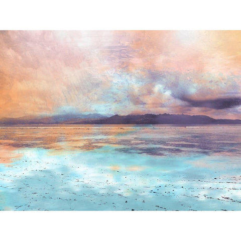 Coastal Sunset 1 Black Modern Wood Framed Art Print with Double Matting by Prime, Marcus
