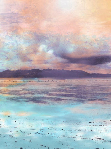 Coastal Sunset 3 Black Ornate Wood Framed Art Print with Double Matting by Prime, Marcus