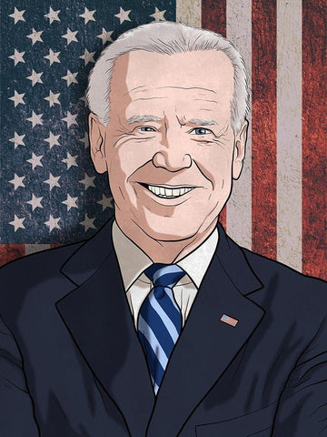 American Hope White Modern Wood Framed Art Print with Double Matting by Prime, Marcus