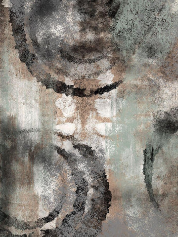 Cavernous Stains 2 Black Ornate Wood Framed Art Print with Double Matting by Prime, Marcus