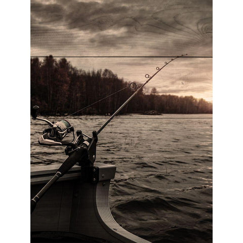 Waiting Game Black Modern Wood Framed Art Print with Double Matting by Prime, Marcus