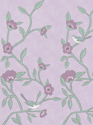 Lilac Nature 1 White Modern Wood Framed Art Print with Double Matting by Prime, Marcus