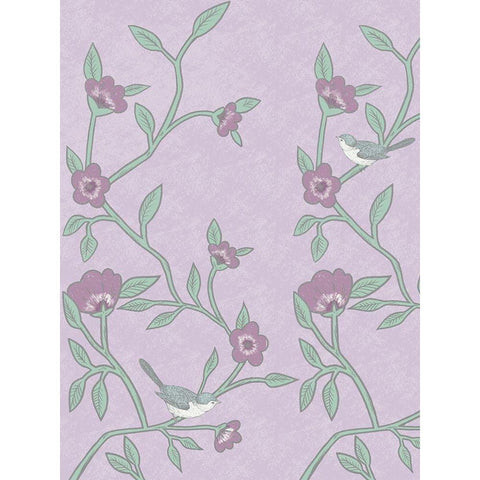 Lilac Nature 1 Black Modern Wood Framed Art Print with Double Matting by Prime, Marcus