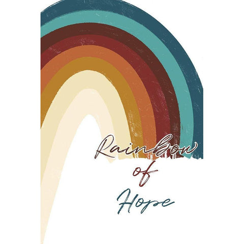 Rainbow Of Hope Black Modern Wood Framed Art Print with Double Matting by Prime, Marcus