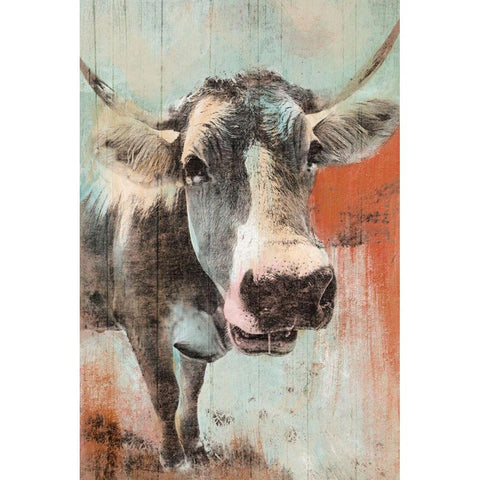 Barnyard Stare Gold Ornate Wood Framed Art Print with Double Matting by Prime, Marcus