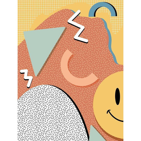 Happy Chaos V2 White Modern Wood Framed Art Print by Prime, Marcus