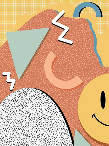 Happy Chaos V2 Black Ornate Wood Framed Art Print with Double Matting by Prime, Marcus