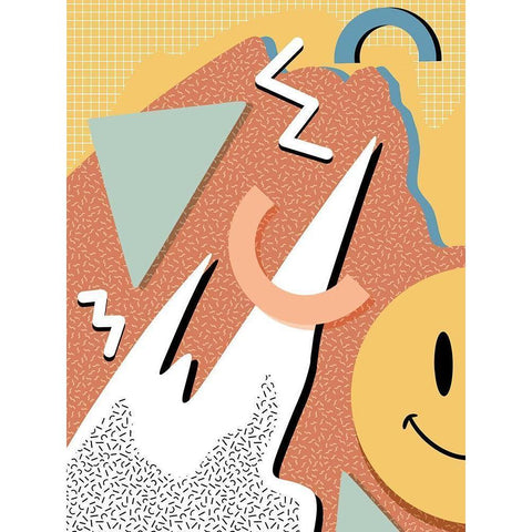 Happy Chaos White Modern Wood Framed Art Print by Prime, Marcus