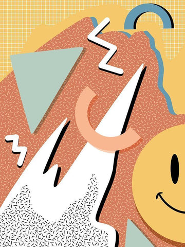 Happy Chaos Black Ornate Wood Framed Art Print with Double Matting by Prime, Marcus