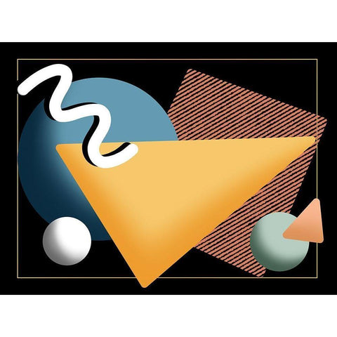 Retro System White Modern Wood Framed Art Print by Prime, Marcus