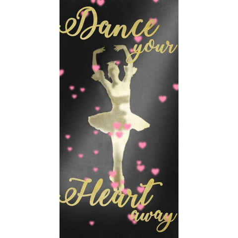 Dance Away Black Modern Wood Framed Art Print by Prime, Marcus