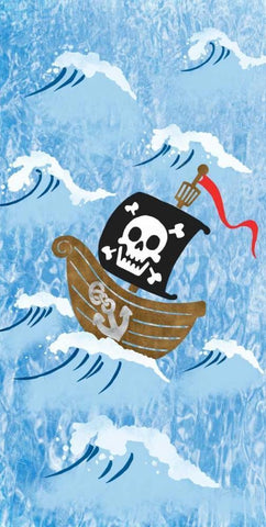 Pirate Sea Black Ornate Wood Framed Art Print with Double Matting by Prime, Marcus