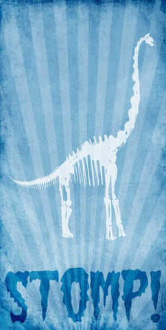 Dino Bones 3 Black Ornate Wood Framed Art Print with Double Matting by Prime, Marcus