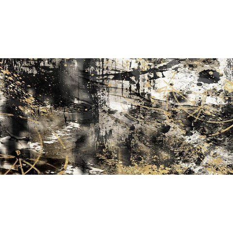 Golden Prime 1 Black Modern Wood Framed Art Print with Double Matting by Prime, Marcus