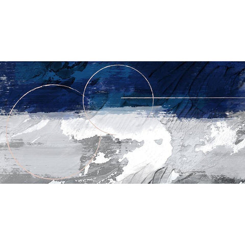 Indigo Obelisk 1 Black Modern Wood Framed Art Print by Prime, Marcus