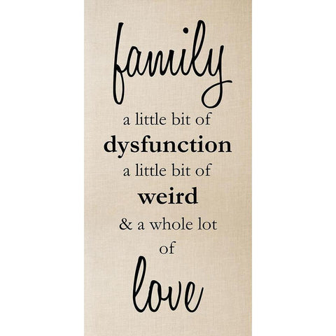 Family Love 1 Black Modern Wood Framed Art Print with Double Matting by Prime, Marcus