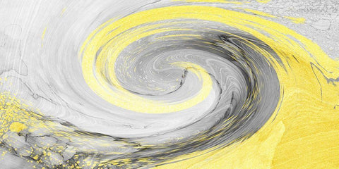 Sunshine Wave 1 White Modern Wood Framed Art Print with Double Matting by Prime, Marcus