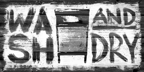 Wash And Dry 1 Black Ornate Wood Framed Art Print with Double Matting by Prime, Marcus