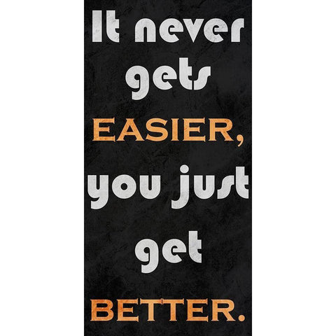 Get Better 1 White Modern Wood Framed Art Print by Prime, Marcus
