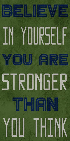 Strong Belief 1 Black Ornate Wood Framed Art Print with Double Matting by Prime, Marcus