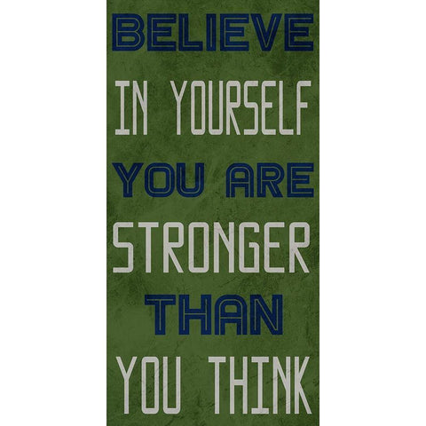 Strong Belief 1 Black Modern Wood Framed Art Print by Prime, Marcus