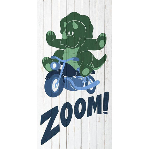 Dino Zoom 1 Black Modern Wood Framed Art Print by Prime, Marcus