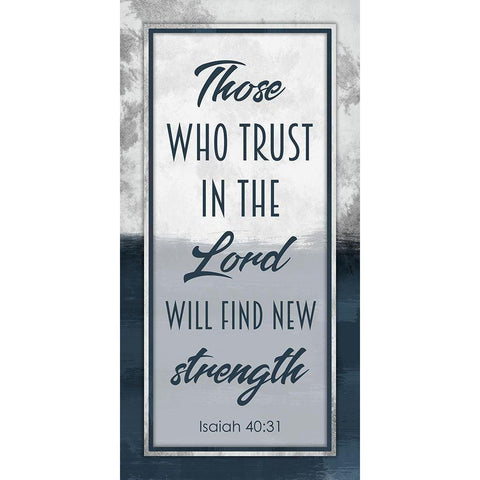 Trust and Strength White Modern Wood Framed Art Print by Prime, Marcus