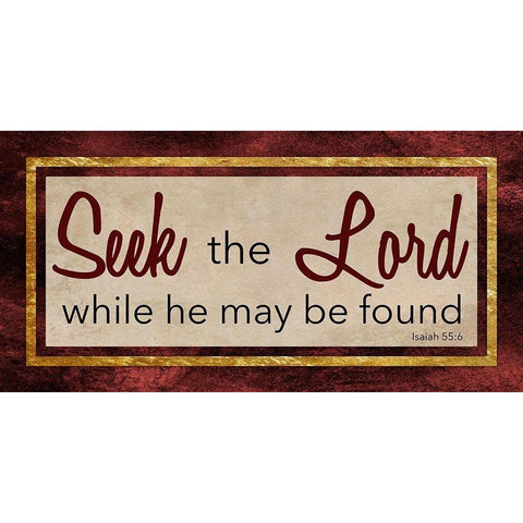 Seek the Lord 1 Black Modern Wood Framed Art Print with Double Matting by Prime, Marcus
