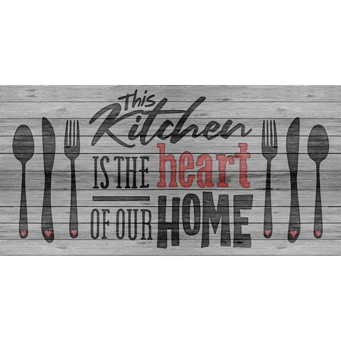 Hearts Home 1 Black Modern Wood Framed Art Print with Double Matting by Prime, Marcus