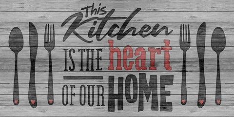 Hearts Home 1 Black Ornate Wood Framed Art Print with Double Matting by Prime, Marcus