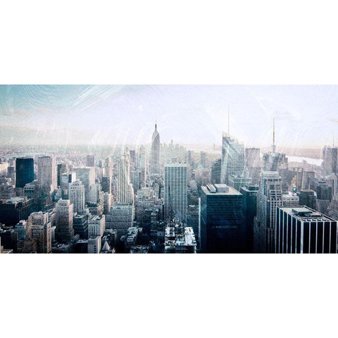 Skyline Exit 2 Gold Ornate Wood Framed Art Print with Double Matting by Prime, Marcus