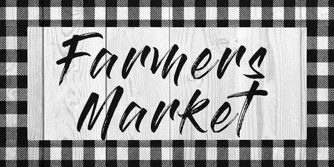 Farmers Market Black Ornate Wood Framed Art Print with Double Matting by Prime, Marcus