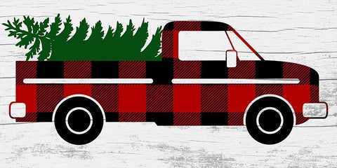 Christmas Delivery White Modern Wood Framed Art Print with Double Matting by Prime, Marcus