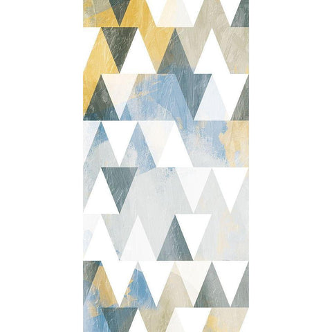Splashing Shapes Black Modern Wood Framed Art Print with Double Matting by Prime, Marcus