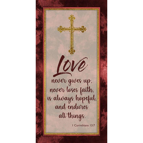 Endure All Gold Ornate Wood Framed Art Print with Double Matting by Prime, Marcus