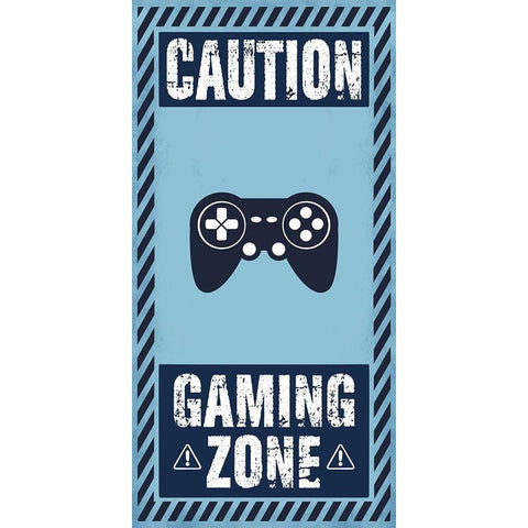 Gamer Zone Black Modern Wood Framed Art Print with Double Matting by Prime, Marcus