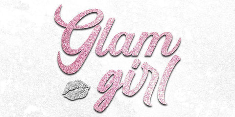 Pink Glamor Girl Black Ornate Wood Framed Art Print with Double Matting by Prime, Marcus