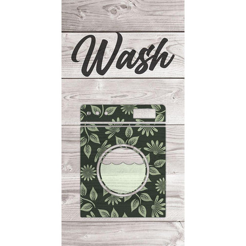 Wash Wood Black Modern Wood Framed Art Print with Double Matting by Prime, Marcus