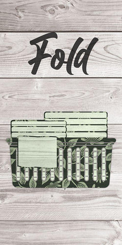 Fold Wood White Modern Wood Framed Art Print with Double Matting by Prime, Marcus