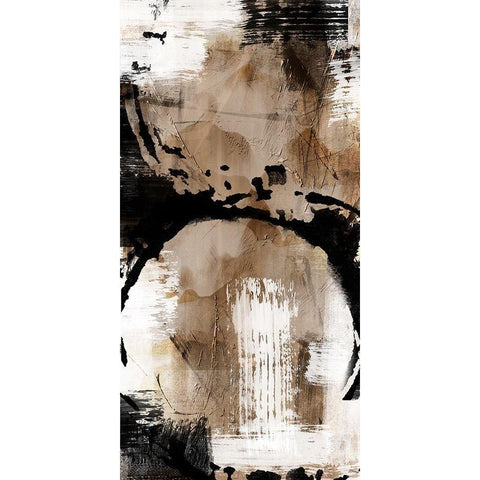 Golden Distressed 1 Black Modern Wood Framed Art Print with Double Matting by Prime, Marcus