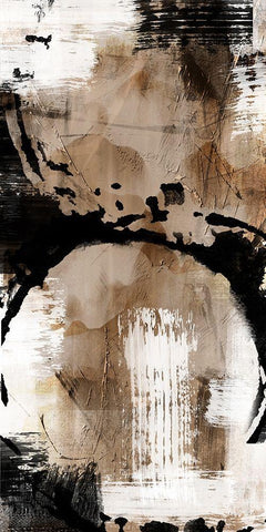 Golden Distressed 1 White Modern Wood Framed Art Print with Double Matting by Prime, Marcus